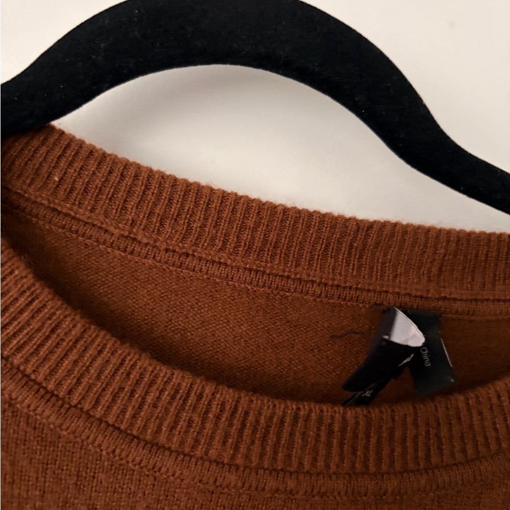 THEORY 100% Cashmere Men's Brown Crewneck Sweater - XL - Picture 3 of 9
